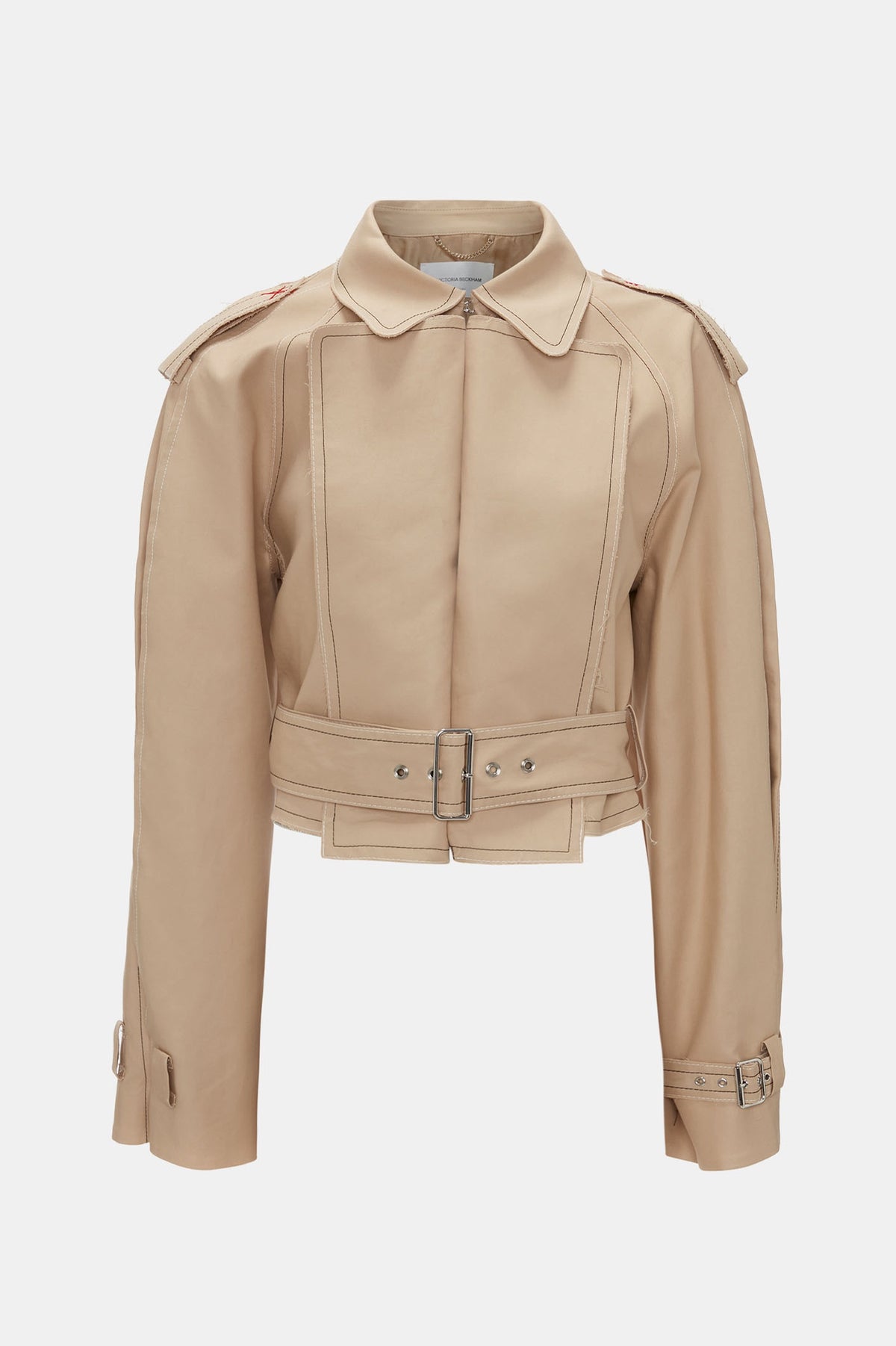 Belted Short Trench Jacket in Honey