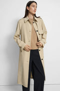 Theory Belted Trench Crisp Coat