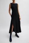 Tibi Boucle Knit Sculpted Dress in Black