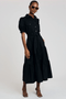 Derek Lam 10 Crosby Buffy Utility Dress in Black