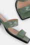 NODALETO Bulla Sandal in Matcha Patent