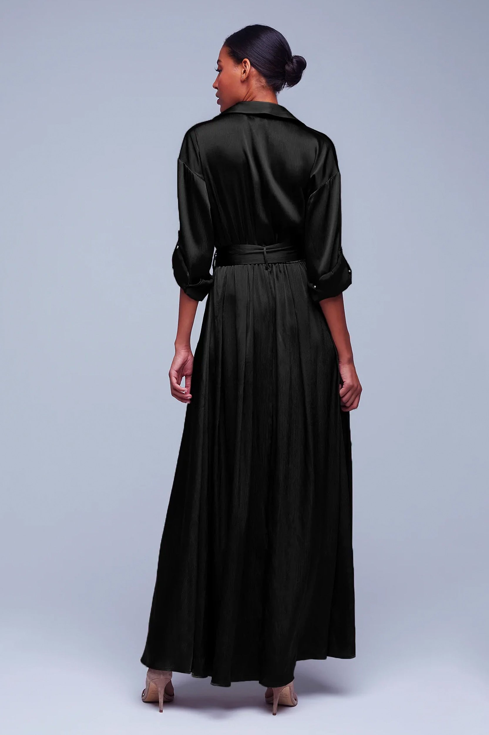Cammi Shirt Dress in Black