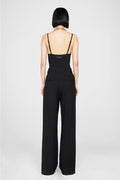 Anine Bing Carrie Pant in Black Twill