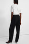 Theory Carrot Crepe Pant in Black