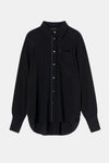 Lee Mathews Cassini Silk Shirt in Black