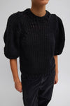 Tibi Deluxe Tube Yarn Sweater Mini Puff Pullover