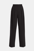 Theory Double Pleat Pant in Black - Regular