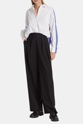 Theory Double Pleat Pant in Black - Regular