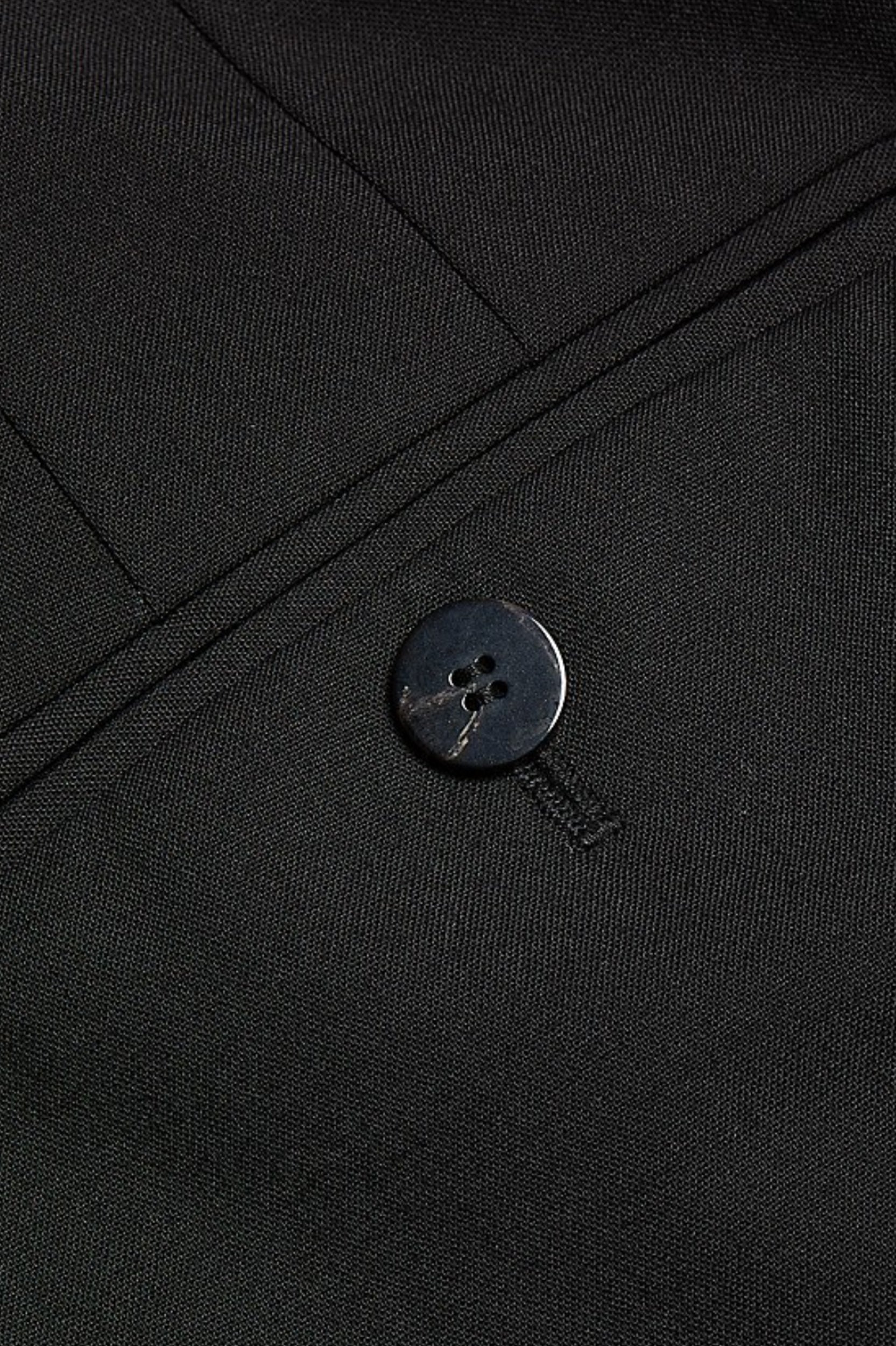 Double Pleat Pant in Black - Regular