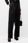 Theory Double Pleat Pant in Black - Tall