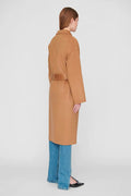 Anine Bing Dylan Coat in Camel Cashmere Blend