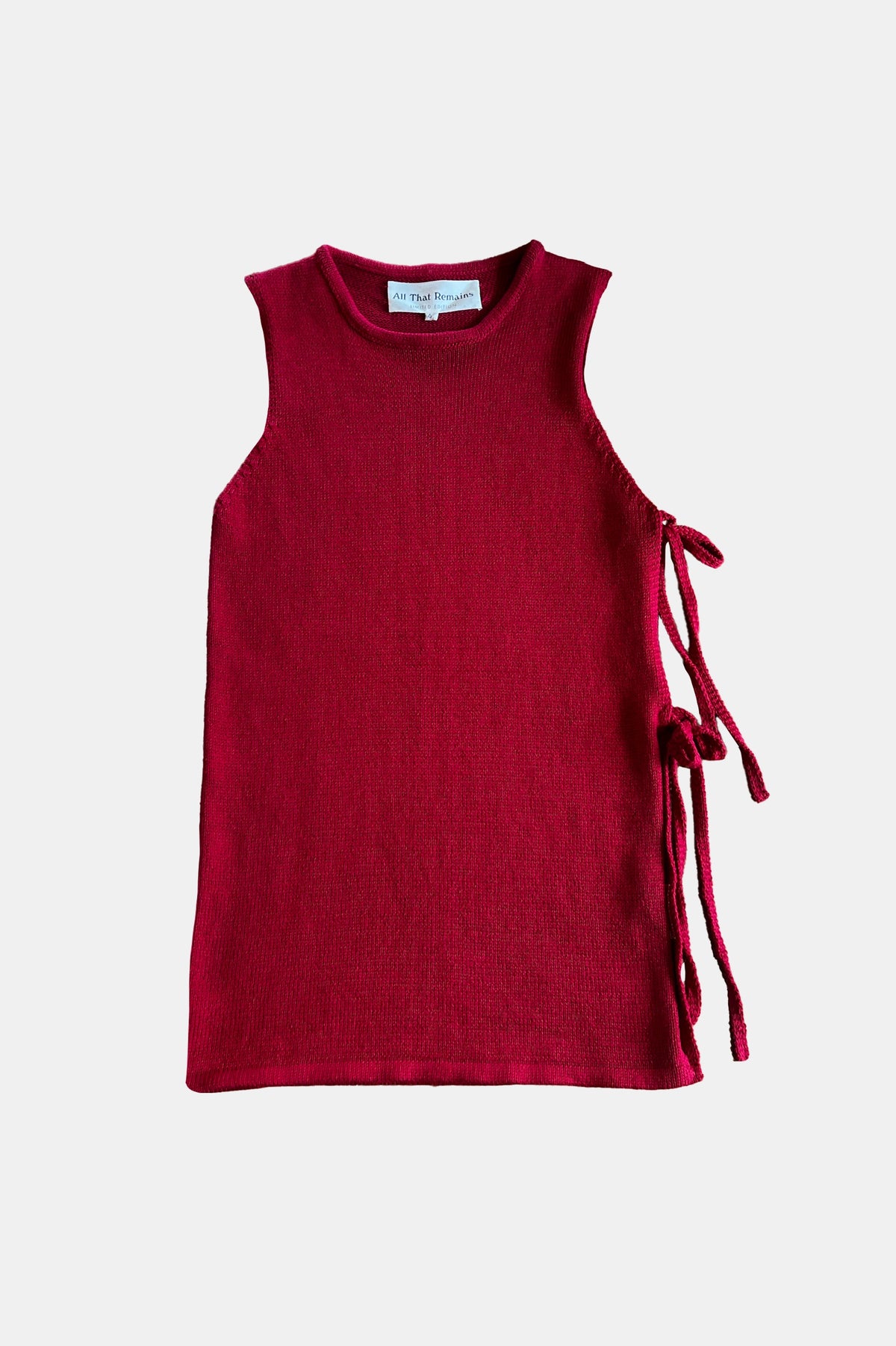 Ella Knit Vest in Red