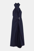 A.L.C. Fiona Pleated Midi Dress in Evening Blue