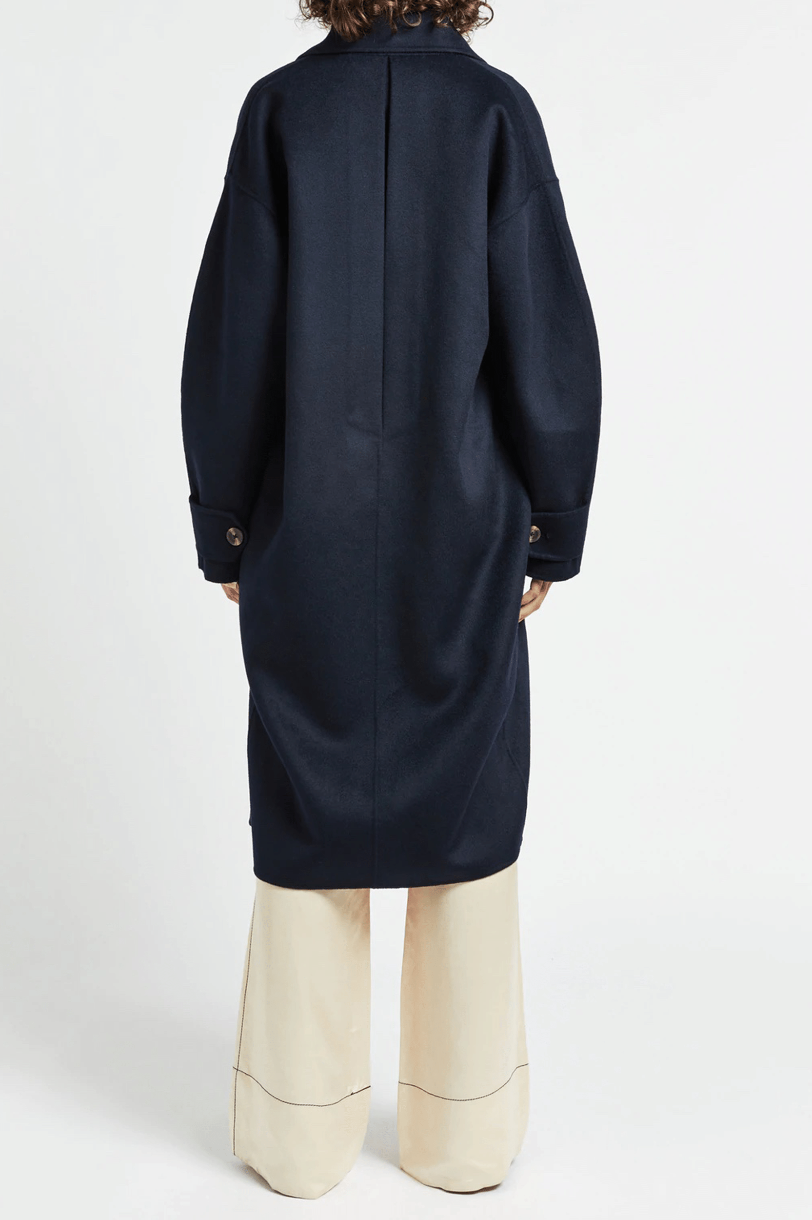 Navy cocoon coat discount