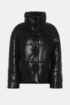 Nanushka Hide Puffer Jacket in Black