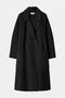 Lee Mathews Florentine Cocoon Coat in Black
