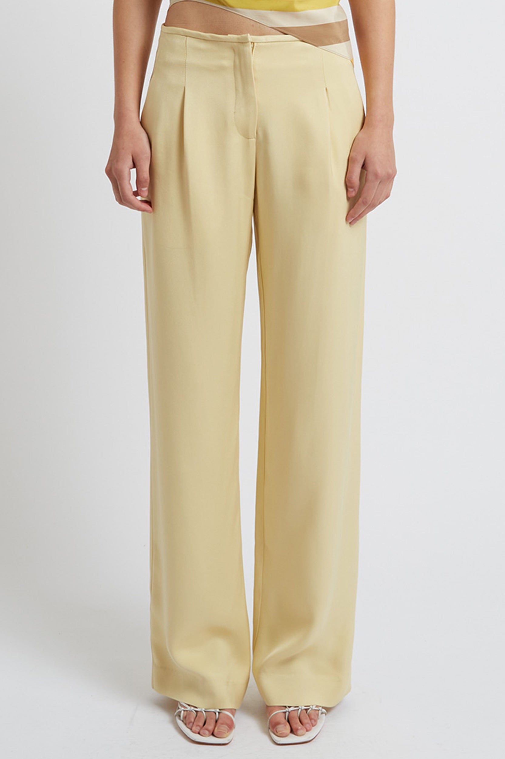 Low Rise Trouser in Anise