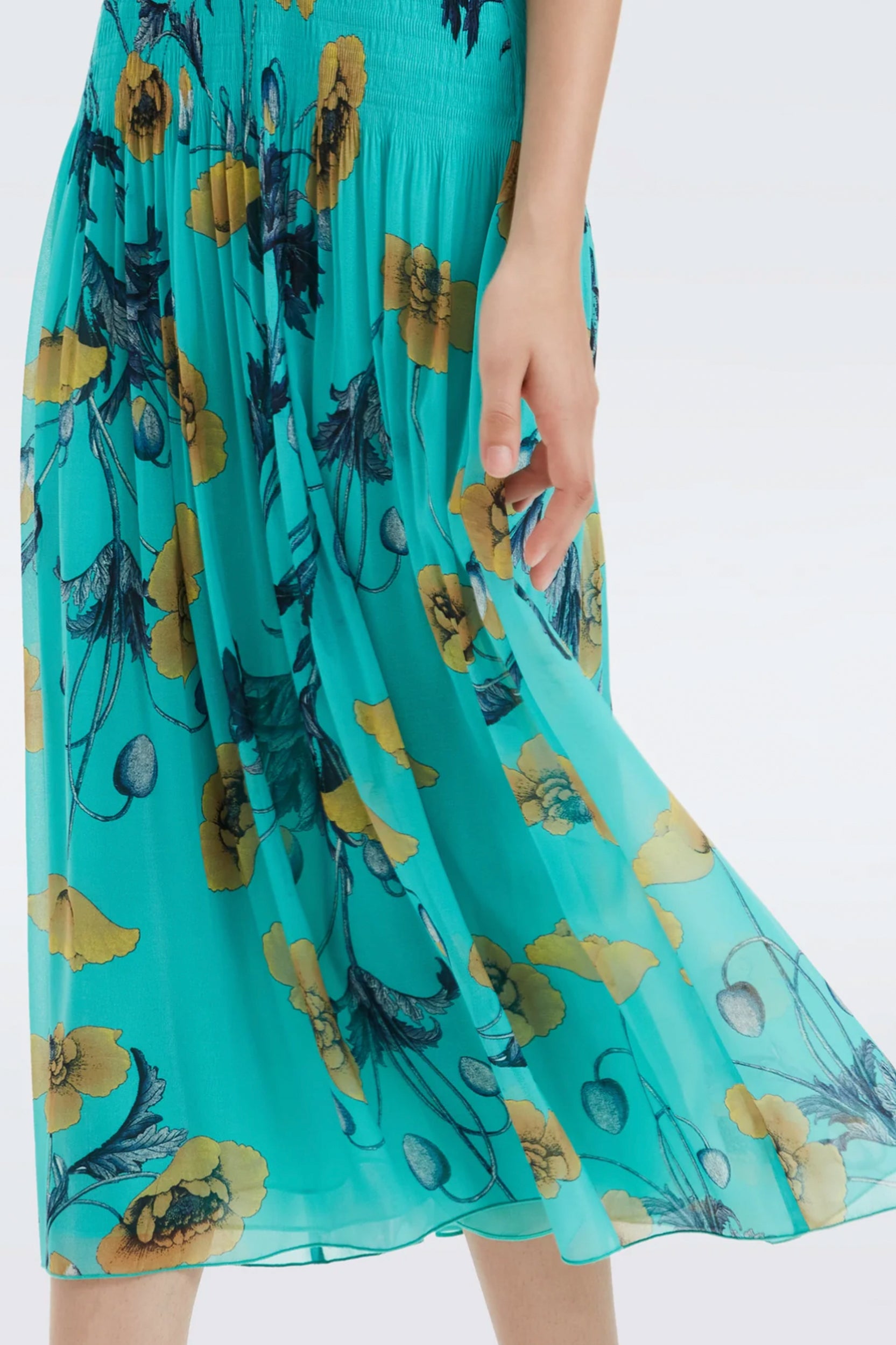 Lupin Dress in Poppy Goddess