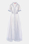 STAUD Millie Dress in Ivory Micro Stripe