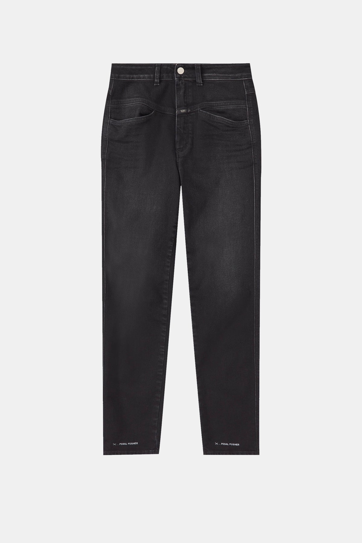 Pedal Pusher Jeans in Dark Grey