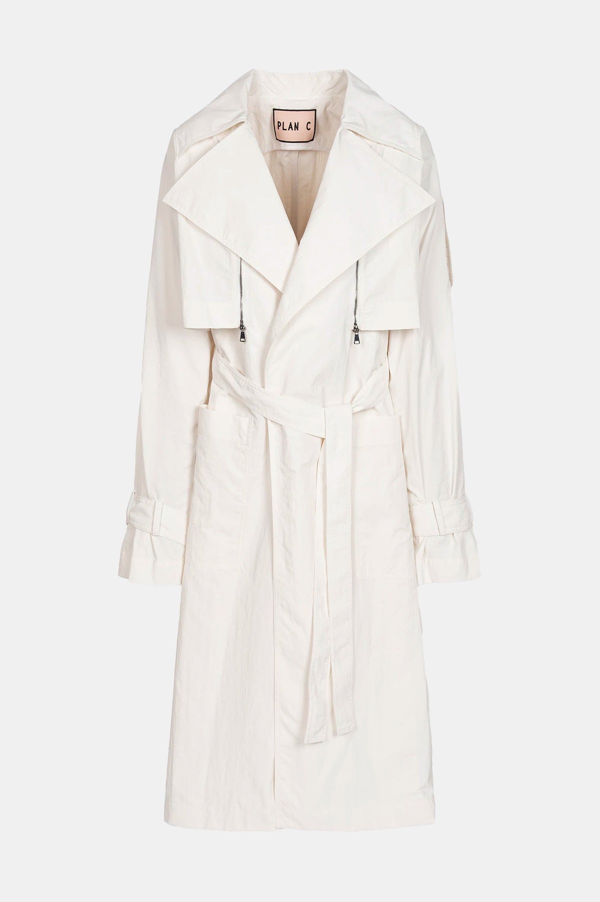 Trench Coat in Ivory