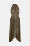 A.L.C. Renzo Pleated Dress in Gold