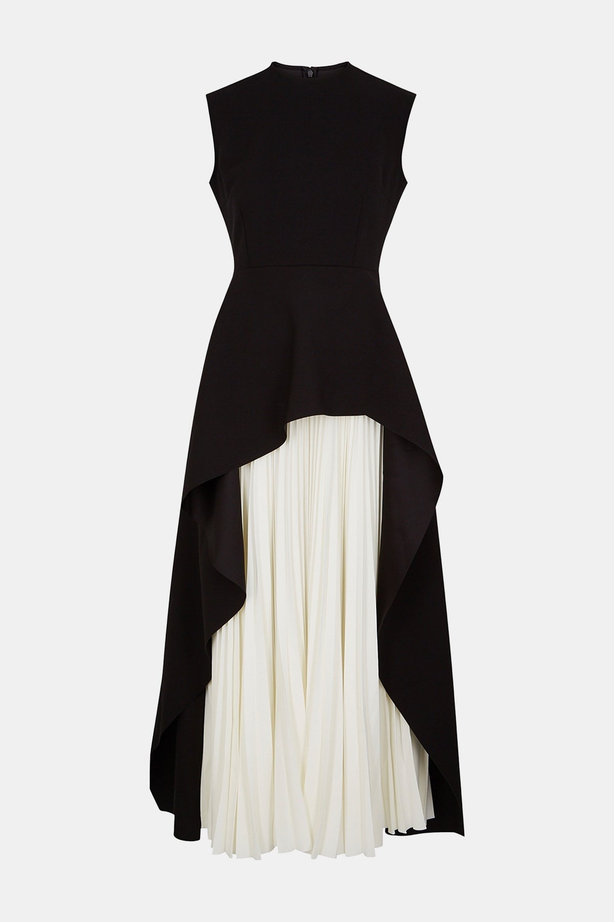 Severny Midi Dress in Black Cream