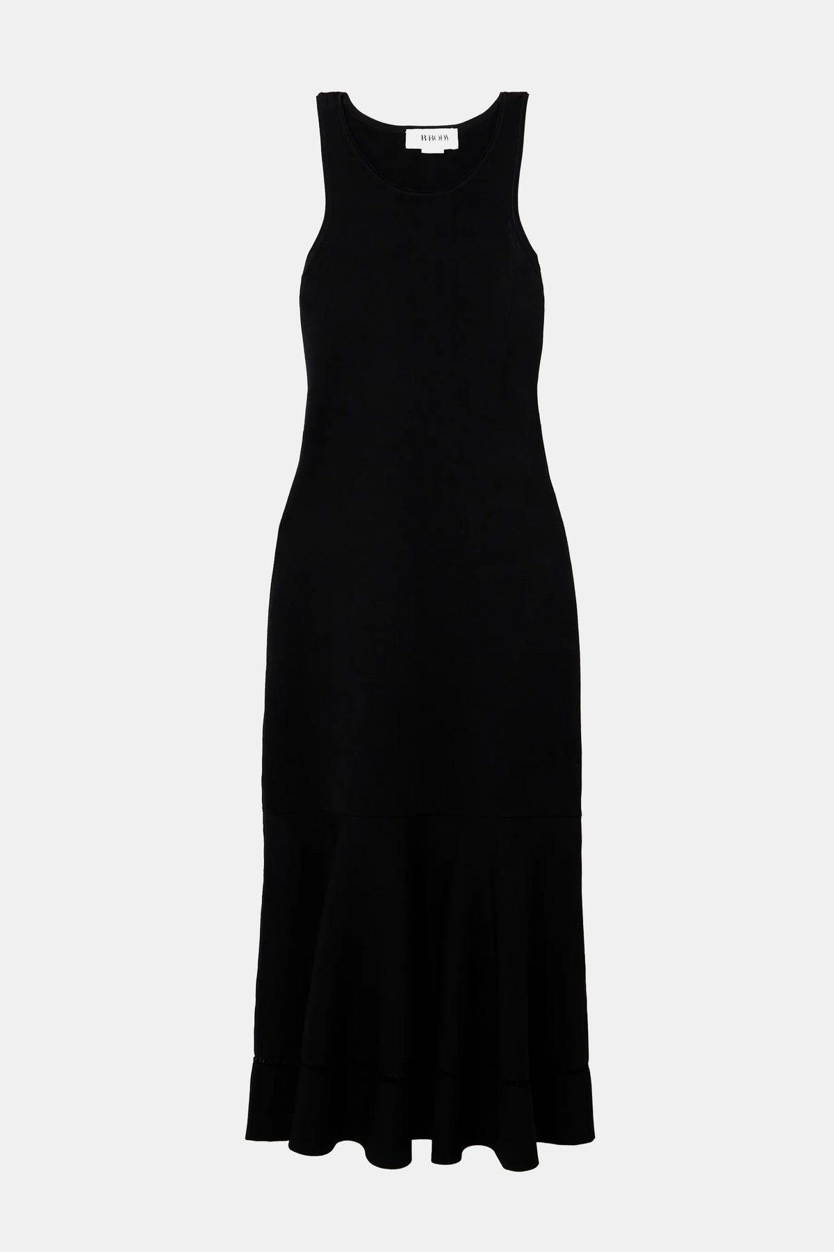Sleeveless Fit And Flare Dress in Black