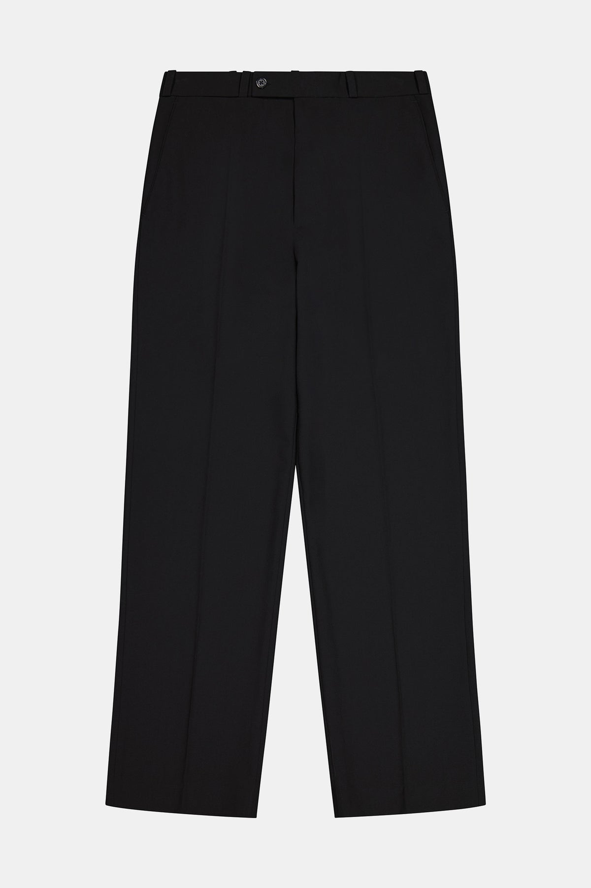 Straight Tailored Trouser in Black