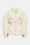 ULLA JOHNSON The Odette Jacket in Cowrie Wash