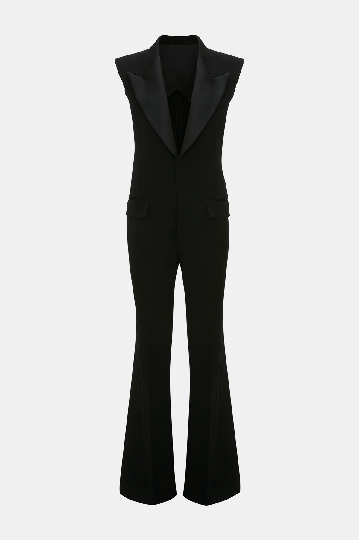 Tuxedo Jumpsuit in Black