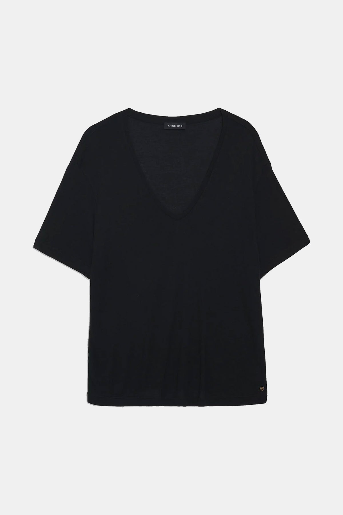Vale Tee in Black Cashmere Blend