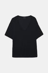 Anine Bing Vale Tee in Black Cashmere Blend